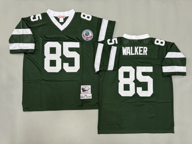 Men 2025 New York Jets #85 Walker green Throwback Limited NFL Jersey style 001->new york jets->NFL Jersey